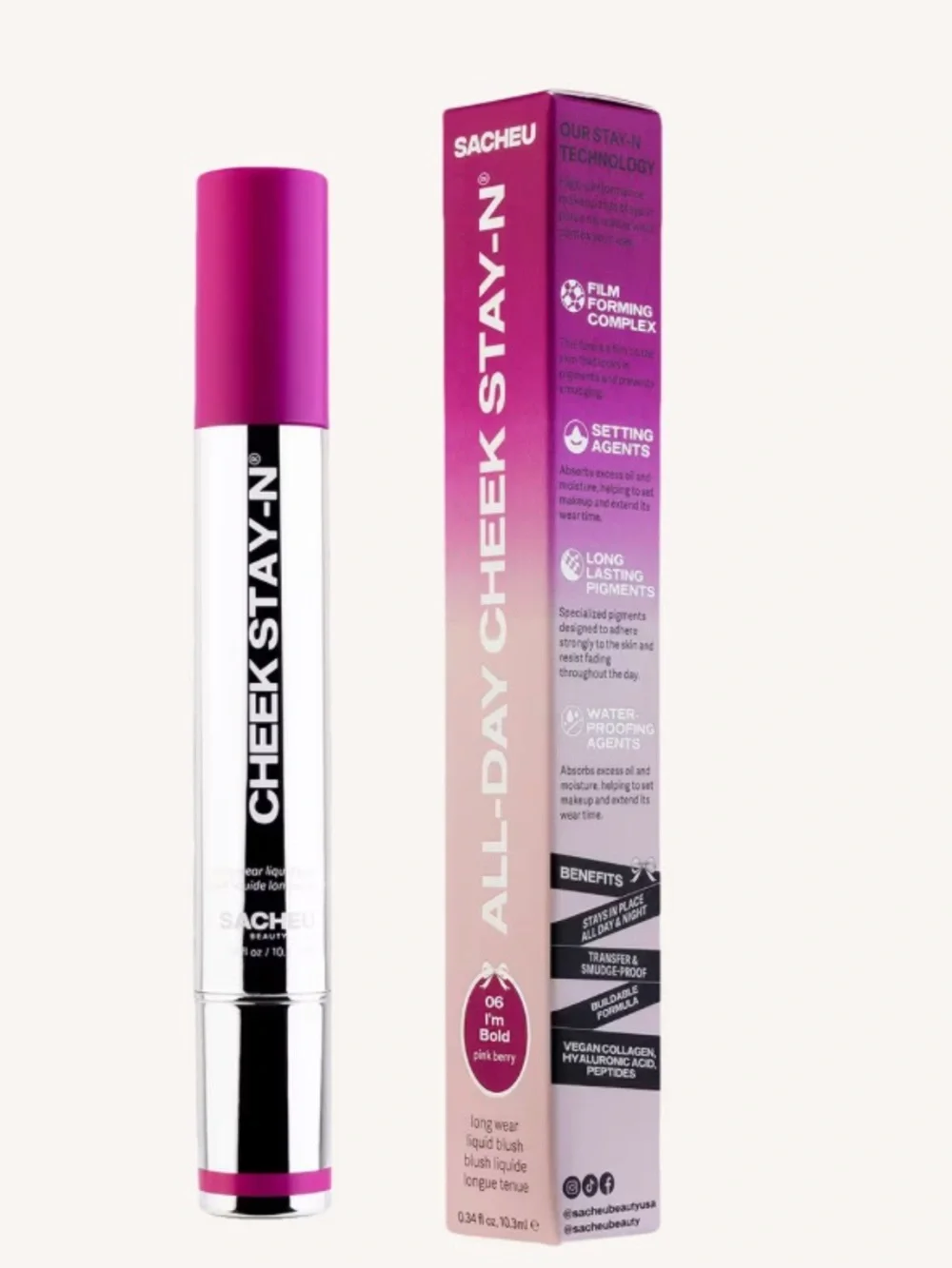 Cheek Stay-N All-Day Cream Cheek Tint - I’m Bold